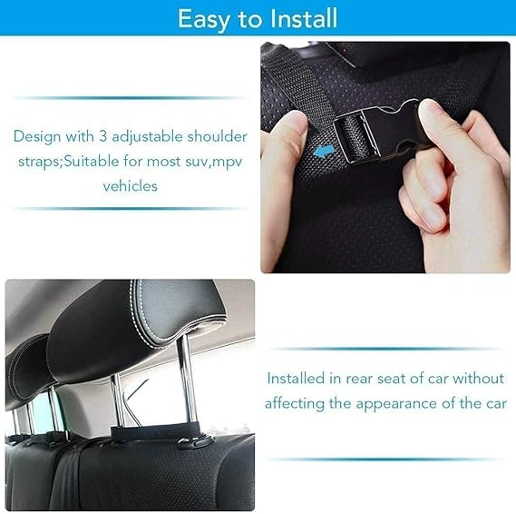 Car Trunk Organizer, Backseat Hanging Organizer With 8 Large Storage Pockets, For Car, Suv, Truck, Van, Space Saving Expert, Automobiles, Black
