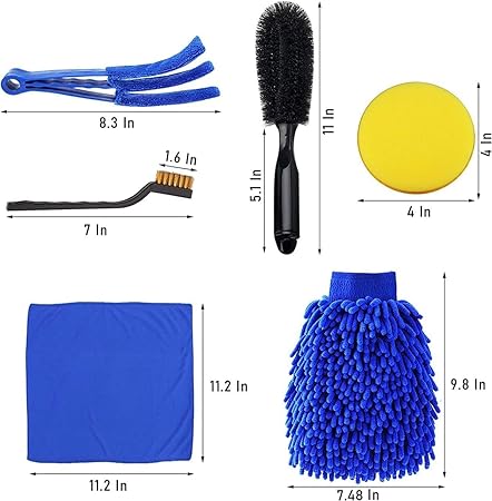 Car Wash Set 15 in 1 Car Detailing Brush Set