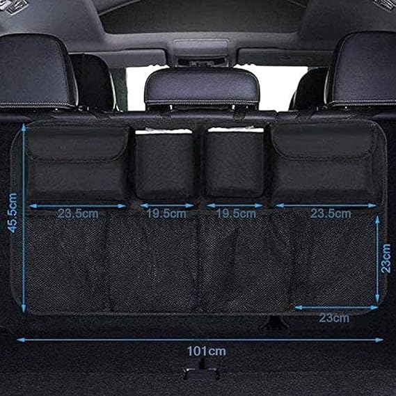 Car Trunk Organizer, Backseat Hanging Organizer With 8 Large Storage Pockets, For Car, Suv, Truck, Van, Space Saving Expert, Automobiles, Black