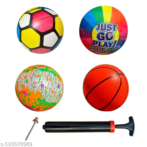 KAPY Toy Ball Soccer Ball Toy Children Soft Bouncy Light Weight Foam Ball Recreation & Educational Play for Kids Boys Girl (4)