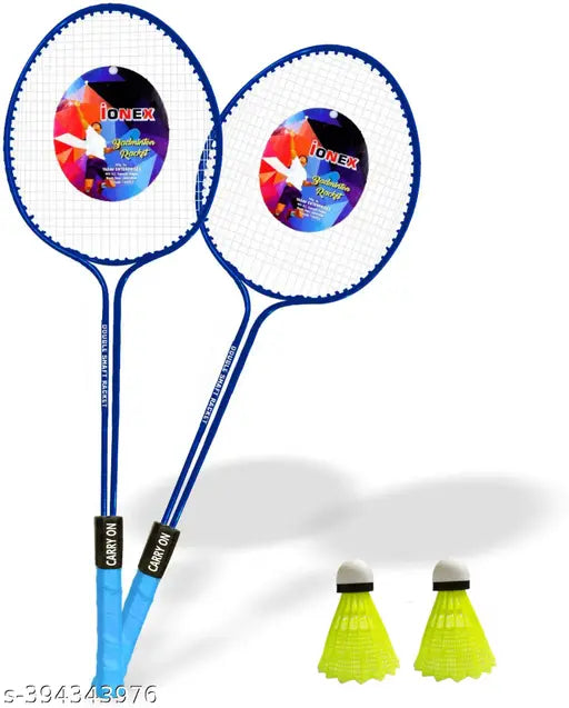 DUAL SAFT BADMINTON RACKET 2 PIEC WITH 2 PIEC SHUTTLE