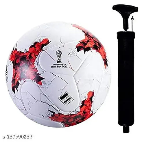 PVC Football with AIR Pump Football - Size: 5 (Pack of 1, Multicolor )